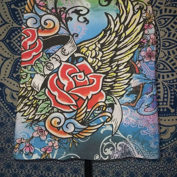 Colorful Graphic Vintage Tank Dress - Picture 5 of 8